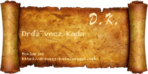 Drávecz Kada névjegykártya